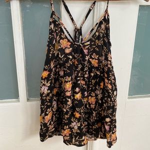 Floral American Eagle Tank Top